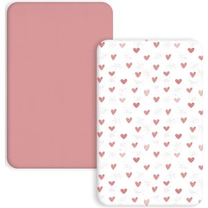 Babybed Hoeslaken Set van 2 Stuks - Zacht en Ademend Microvezel voor Kindercomfort