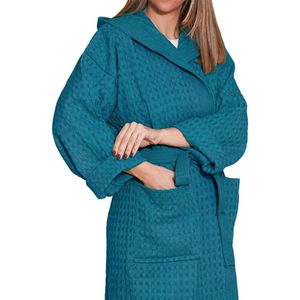 Re Sole Big waffle badjas met capuchon