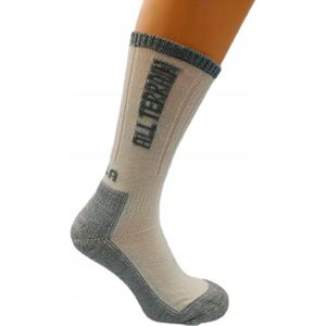 BOLA Wandelsokken All Terrain Wit Grijs Maat 43-45