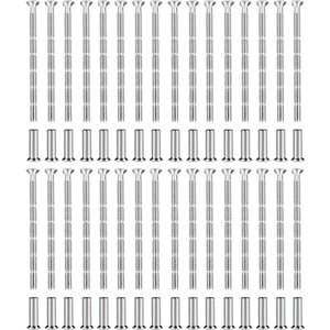 36 stuks M4 verbindingsschroeven met deurgrepen voor deurklink meubelverbinders
