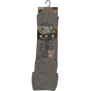 HEREN WOLLEN HUISSOKKEN-HOMESOCKS-ANTI-SLIP-EXRA WARM-BEIGE-39/42