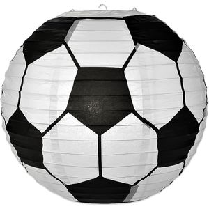 Lampion - Sint Maarten - Zonder - Lampionstokje - Lichtje - Voetbal - Treklampion - Papier - Kind - Wit - Versiering - 1 Stuk