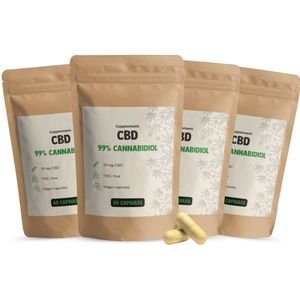 Cupplement CBD Olie 10 MG Combideal 4x 60 Capsules - Ontspannen