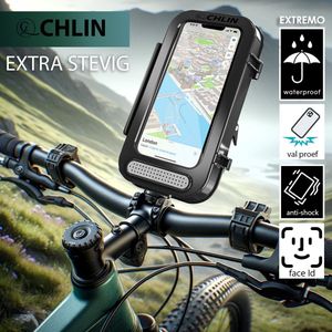 CL CHLIN® Extremo - Waterdichte telefoonhouder voor de fiets - geschikt voor 4 t/m 7 inch telefoon - Anti-Schock - 360 graden rotatie - Smartphone Telefoon houder - Universeel - fietshouder - telefoonhouder samsung - telefoonhouder iphone -