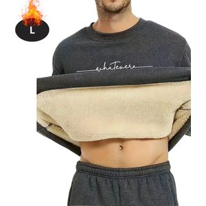 Nivard Sweater Heren - Sweaters - Hoodie - Warme Trui - Vest - Donkergrijs - S