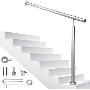Edelstaal Trapleuning leuning 80cm RVS Reling Wandleuning roestvrij staal