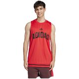 adidas - Tanktop - Zwart - 100% Polyester - Normale Pasvorm