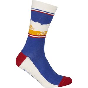 Le Patron Casual sokken Geel Blauw / Grand Tours Tour de France  - 35/38