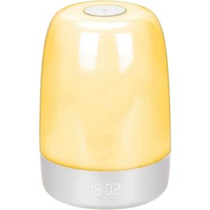 KYCE - Wake Up Light - Lichtwekker - Wit - Digitale Wekker met 5 Natuurgeluiden