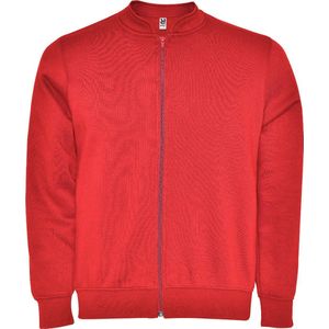 Rode jas van geborstelde fleece en opstaande kraag model Elbrus merk Roly maat M
