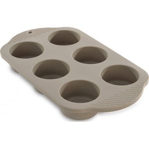 BergHOFF - Studio Muffinvorm - 6 Cups - Silicone - Beige - 32,5x19x4cm