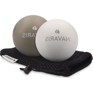 Massageballen voor triggerpoints rug benen nek - Lacrosse bal set voor zelfmassage van fascia met voetroller - Set van 2 massage bal voeten