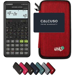 Casio Fx-92 College Casio Fx-92 Collège Rekenmachine Set - Inclusief Beschermhoes Roze En Vakboek, Wetenschappelijke Rekenmachine School Rekenmachine Roze Hoes