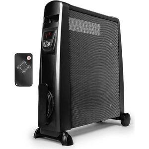 HV102 Elektrische Radiator Met Mica Panelen - 1500 W - LCD-Display En Afstandsbediening Voor Temperatuurregeling - 2 Standen - Milieuvriendelijke Verwarming In 1 Minuut