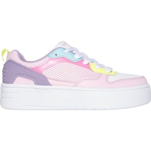 Skechers Court High - Classic Crush Meisjes Sneakers - Roze/Multicolour - Maat 37