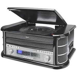 Nostalgisch Compact Muziekcentrum met Vinylplatenspeler en USB Digitalisering