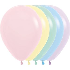 Sempertex - verjaardag versiering - ballonnen - helium - pastel matte - assorti