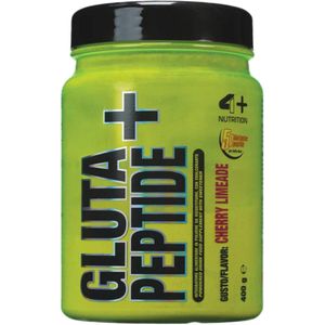 Aminozuren - GlutaPeptide+ 400g - 4+ Nutrition - Frambozen Limonade