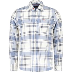 NZA - Wit katoenen geruit overhemd