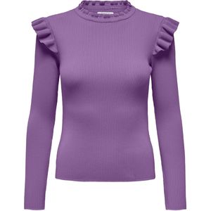 Only Trui Onlsia Sally Ruffle Ls Pullover Knt 15262455 Liatris Dames Maat - XL