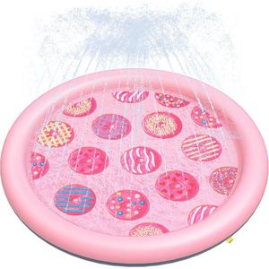 Hondenzwembad 170 cm - Opvouwbare Splash Sprinkler Pad voor Honden en Kinderen - Antislip, Duurzaam, Milieuvriendelijk - Waterspeelgoed