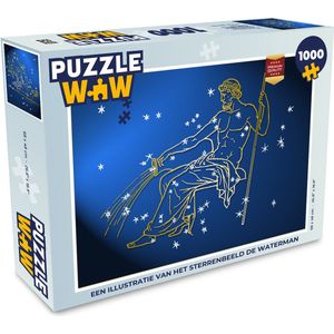 Puzzel Sterrenbeeld - Waterman - Sterren - Legpuzzel - Puzzel 1000 stukjes volwassenen
