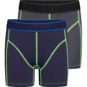 Beeren 2-Pck Mix&Match J. Boxer Uni D.blauw/Grijs 110/116