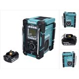 Makita - DMR 301 - Snoerloze Bouwplaatsradio - DAB / DAB+ / Bluetooth - 12 V max. - 18 V - Inclusief Accu 3.0 Ah