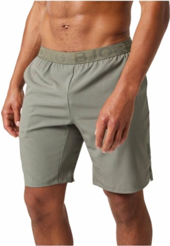 Björn Borg - Borg Athletic 9 inch Shorts - Dusty Olive - Sportbroek