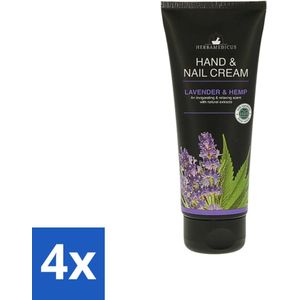 4 x Herbamedicus - Handcrème - Lavendel Geur - Verzachtend & Kalmerend - 75 ml - Handcreme - Lavendel - Hydraterende Handcreme - Verzachtende Handcreme - Natuurlijke Handcreme