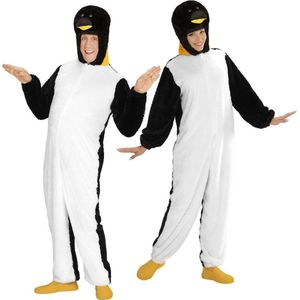 Widmann - Pinguin Kostuum - Dieren Onesie Pluche Pinguin Kostuum - - Medium - Carnavalskleding - Verkleedkleding