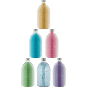 Badkaviaar - 400 gram - set van 6 verschillende geuren - Alumium Dop - Eucalyptus, Hamam, Lavendel, Opium, Rozen, Zen Moment - bad parels voor in bad