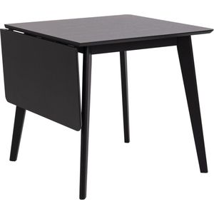 Sohome Uitschuifbare Eettafel Kennita - 80-120 x 80cm - Zwart