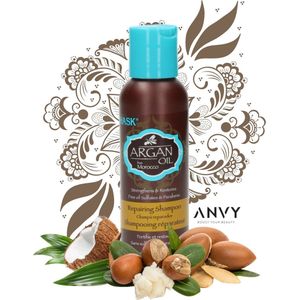 Hask - Argan Oil Repairing Shampoo - Travelsize - Shampoo
