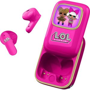 LOL Surprise - draadloze oordopjes - scherm met LED verlichting - met oplaadcase - touch control - lange batterijduur - TWS earpods bluetooth