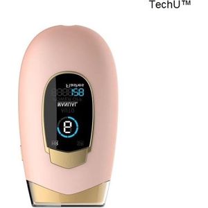 TechU™ Laser Ontharingsapparaat – Hair Removal IPL – 6 Standen – 550-1200nm golflengte – Automatisch & Handmatig te bedienen – Roze