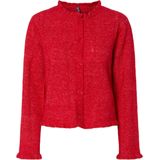 Pieces Vest Pcjasmijn Ls O-neck Knit Caridgan 17159474 Goji Berry Dames Maat - M