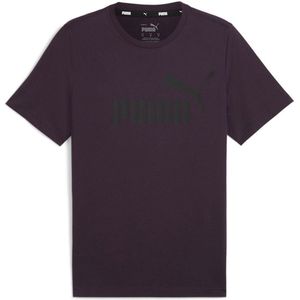 Puma Ess Logo T-shirt Met Korte Mouwen Paars L Man
