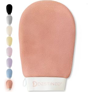 Destined® Exfoliating Glove - Scrub Handschoen - Lichaam & Gezicht - Scrub Detox - Verwijderen Van Dode Huidcellen - Terracotta