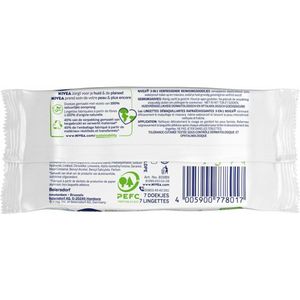 NIVEA Reinigingsdoekjes Mini Verfrissend - 3 x 7 stuks - Voordeelverpakking