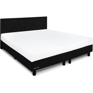 Boxspringset Nora -180x200- Incl. Hoofdbord + Matras -  Antraciet