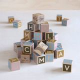 Micki Houten blokken speelgoed alfabet (36 stuks)