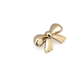 Broche met strikje - 45mm - Geelgoud