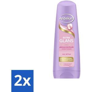 Andrélon – Conditioner – Extra Glans – 200 ml - Voordeelverpakking - 2 stuks