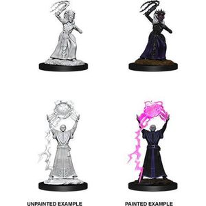 D&D Nolzur's Marvelous Miniatures Drow Mage and Drow Priestess