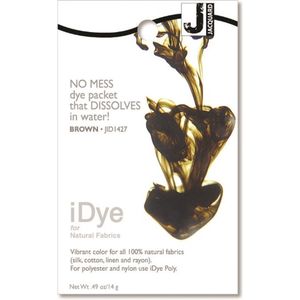 Jacquard textielverf iDye Natural 14 gr bruin voor natuurlijke stoffen.