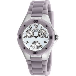 Invicta Angel 18794 Dames Horloge - Waterdicht - Analoog - Quartz Uurwerk - Roestvrij Staal met witte Wijzerplaat - 38mm