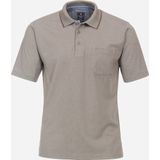 Redmond regular fit heren polo - jersey - bruin - Maat: 4XL