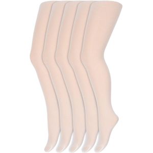 Kinderpanty's | 40 denier | Merk: Yellow Moon | Maat: 98 t/m 176 | Kleur: Wit | 5 Paar