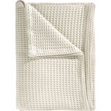 Heckettlane Wafel Plaid - 180x260 cm - Ivory White